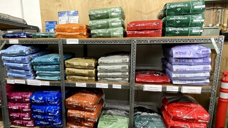 An Image of Four Star Supply's Full Stock of Diamond and Taste Of The Wild dog food