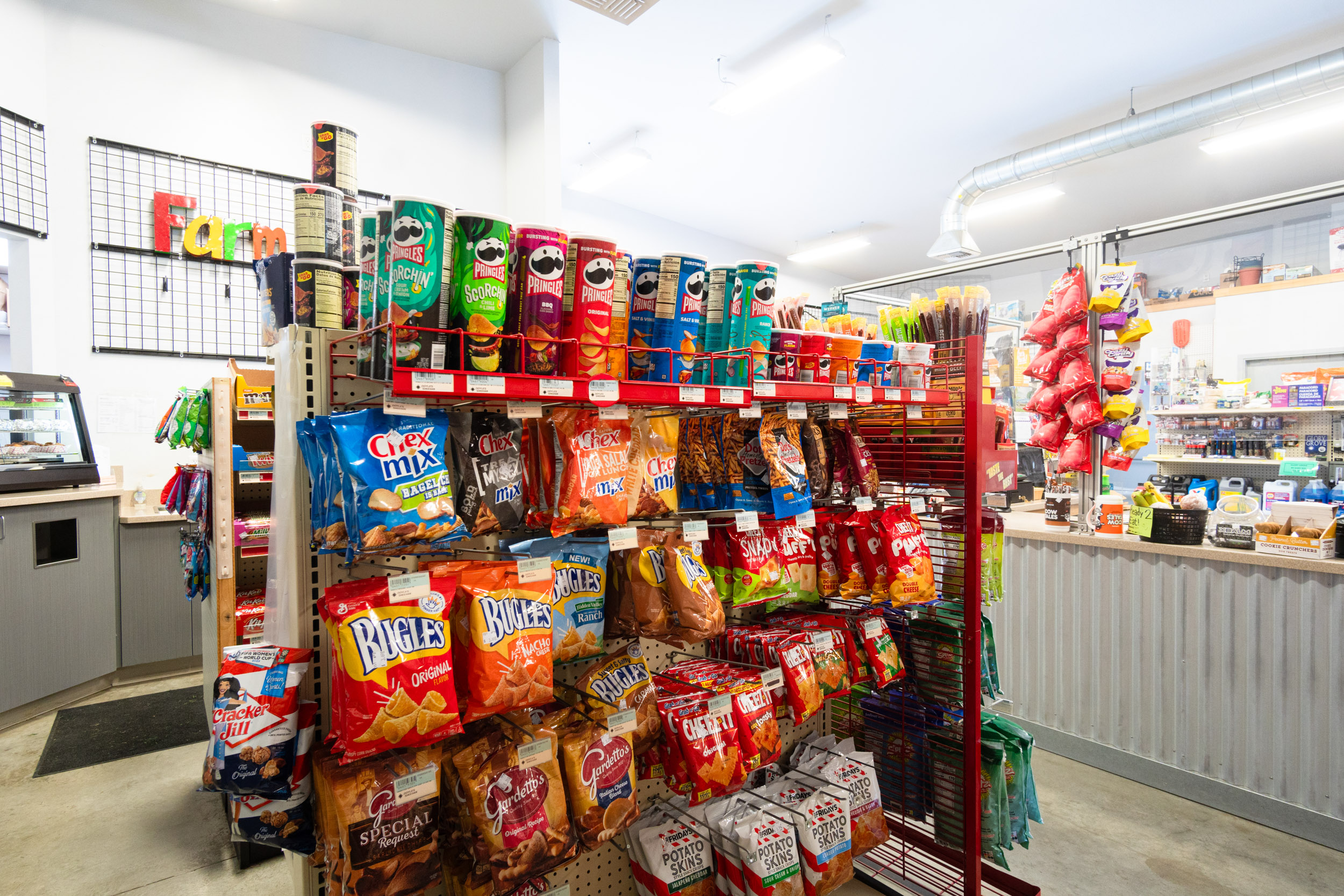 Chex Mix, Bugles, & Pringles available for sale at Four Star Supply