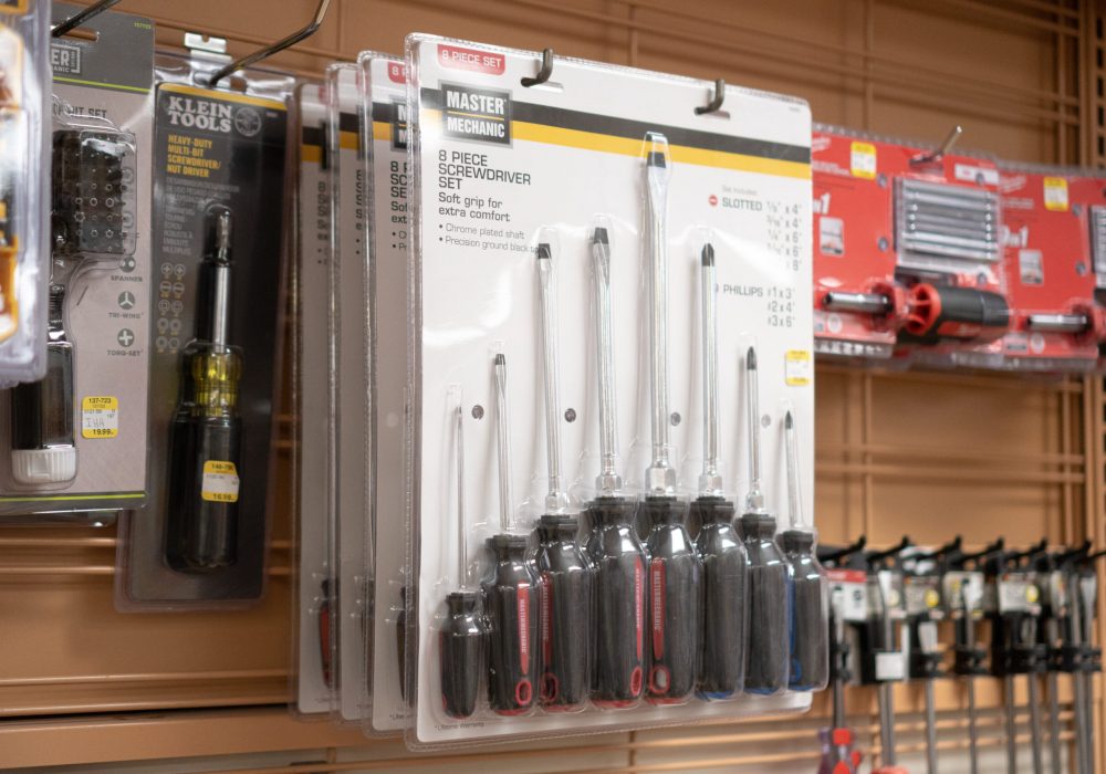 An 8-Piece Screwdriver Set from the Master Mechanic Brand