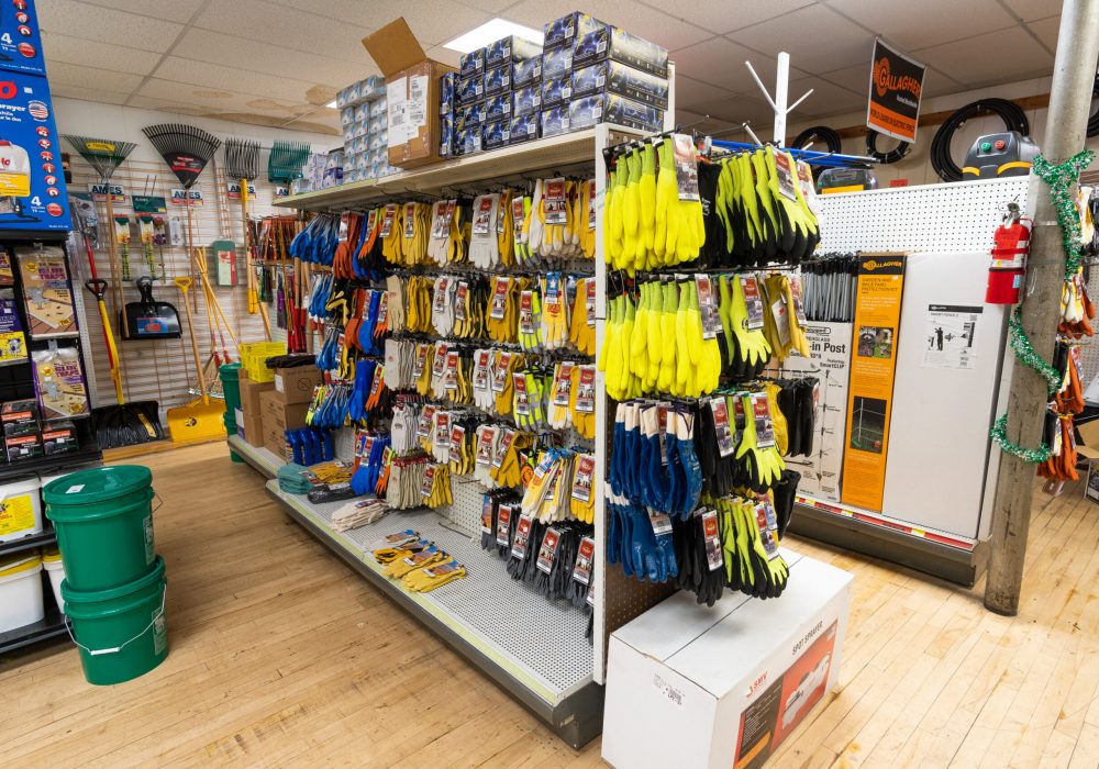 Work & gardening gloves at the Pullman Four Star Supply