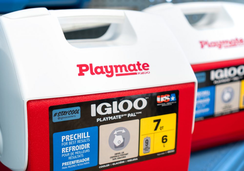An Igloo brand Playmate cooler