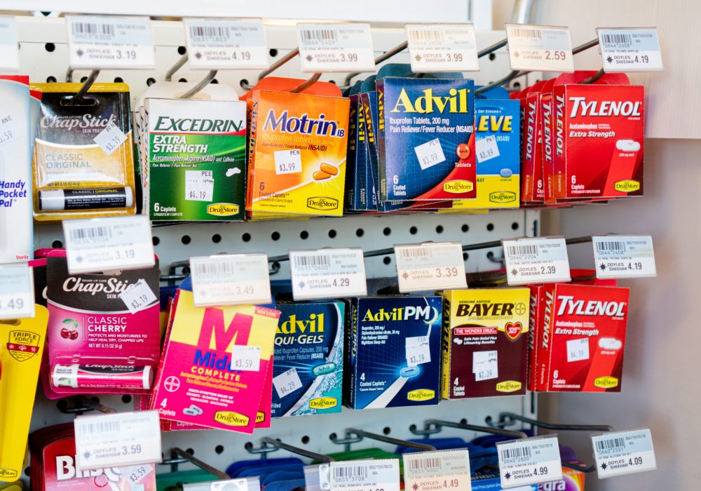 Advil, Tylenol, Motrin, Chapstick, & other similar products