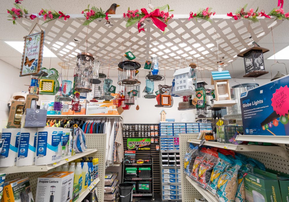 Bird feeders & seeds at Four Star Supply in Potlatch