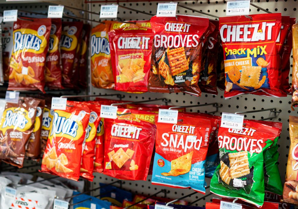 Bugles, & Cheez Its available for sale at Four Star Supply owned convenience stores