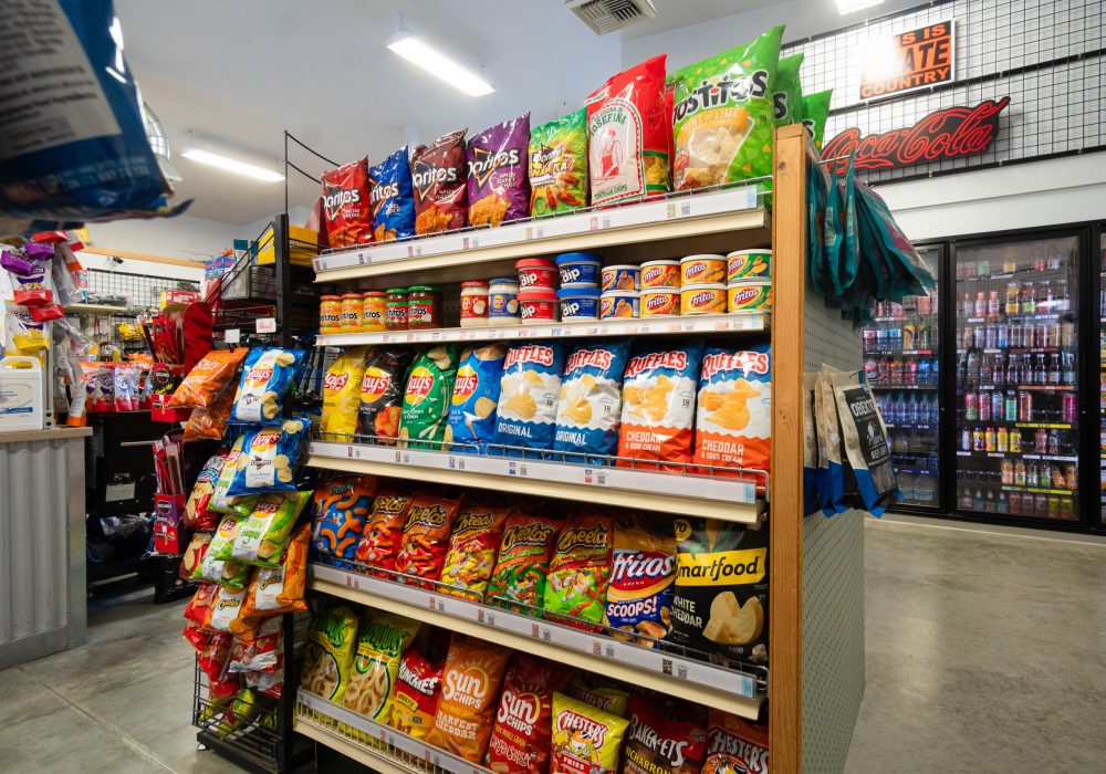 A selection of chips & dips available for sale at Four Star Supply owned convenience stores